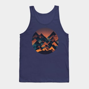 Abstract and geometric landscape Tank Top